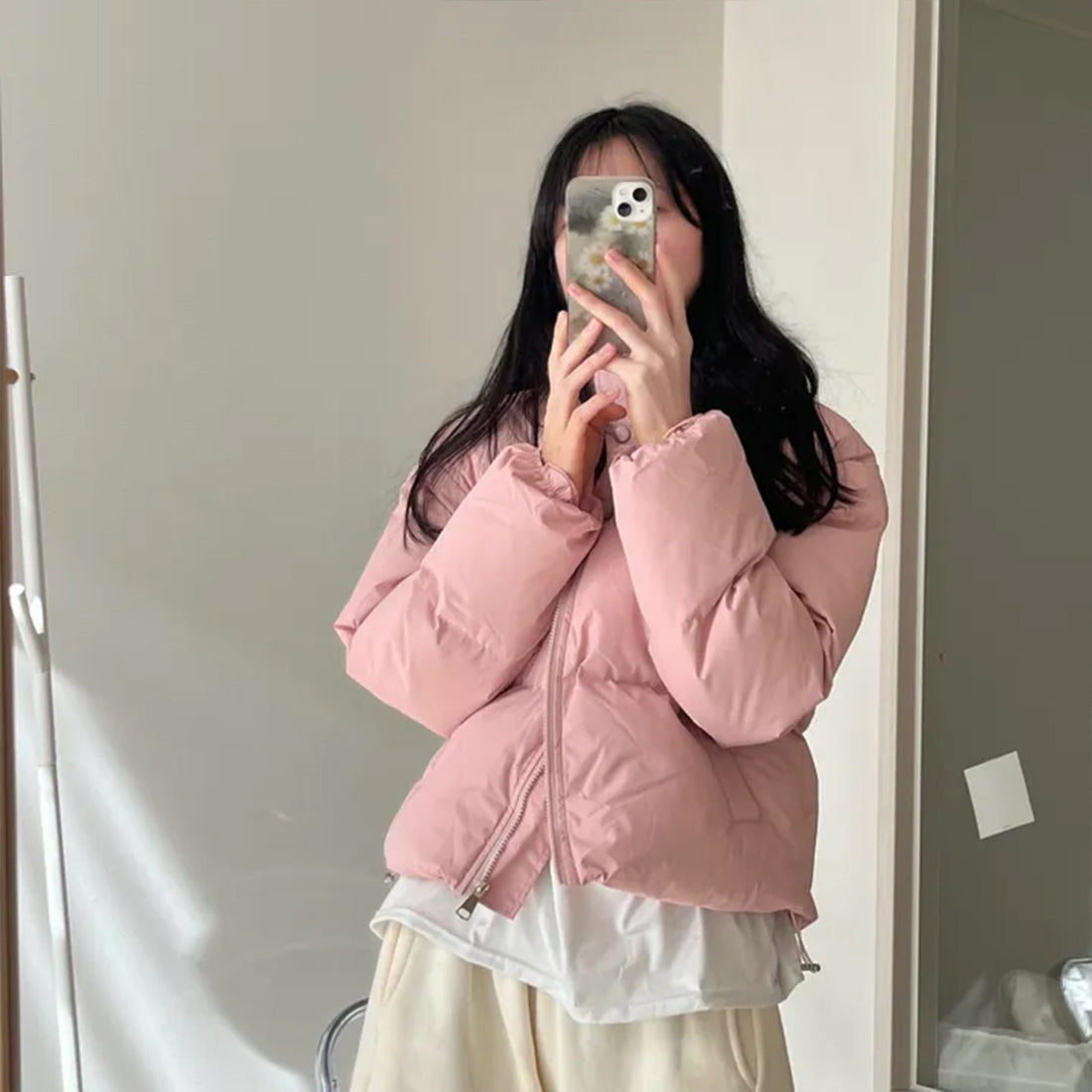 ハイネックダウンジャケット