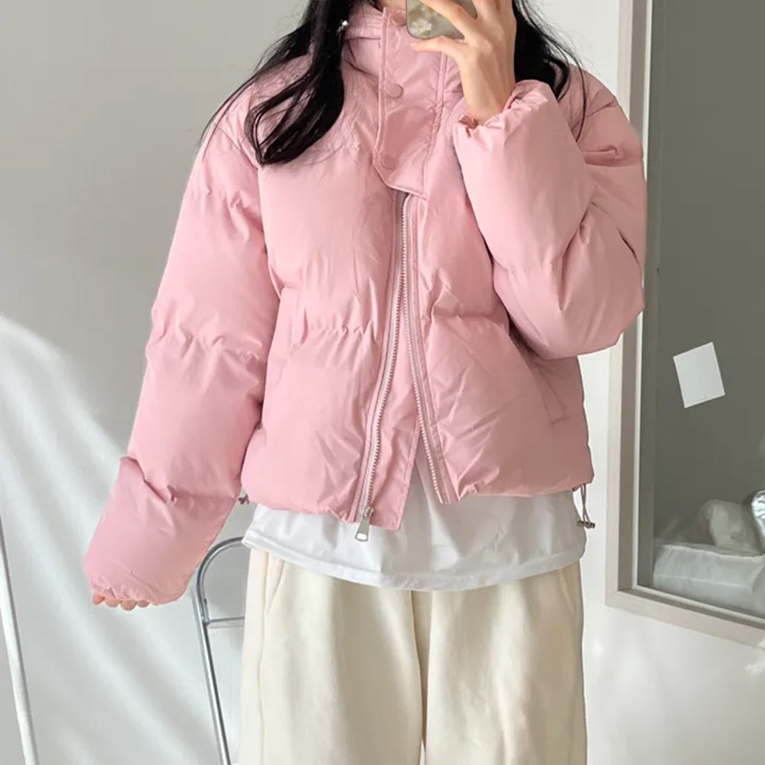 ハイネックダウンジャケット