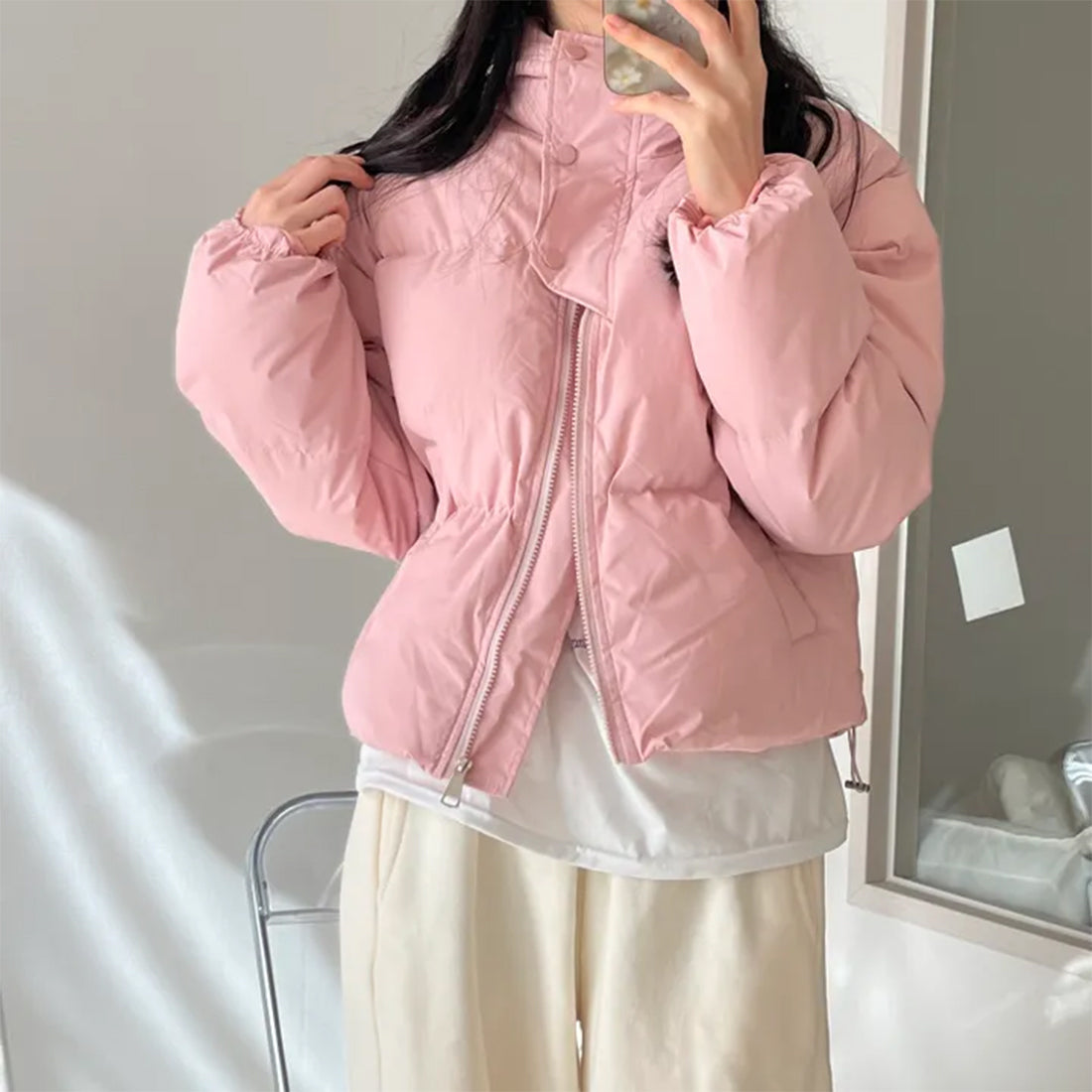 ハイネックダウンジャケット