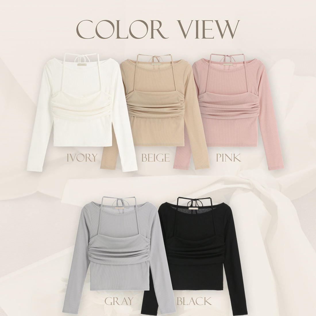 ビスチェレイヤードTシャツ