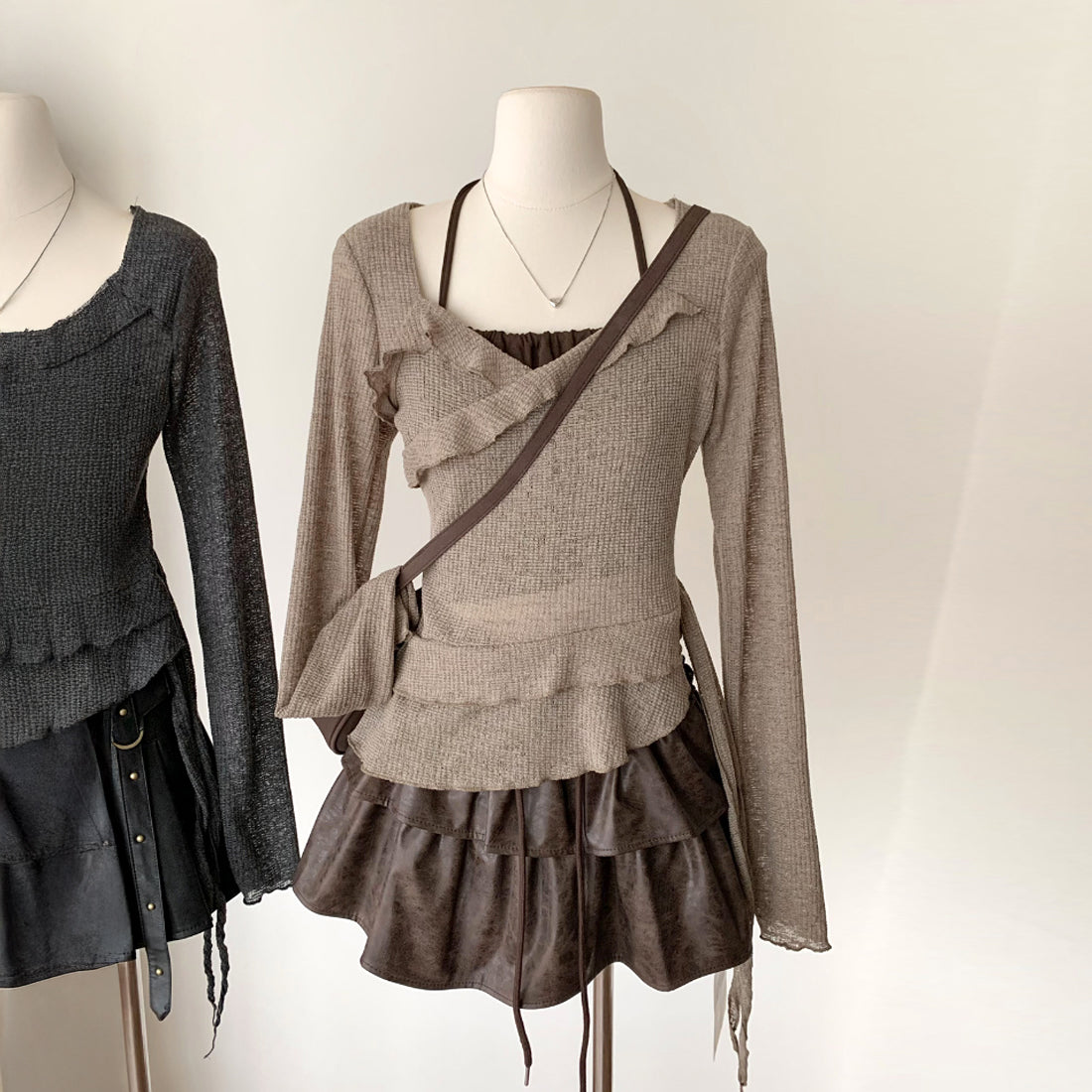 キャミレイヤードTシャツ