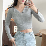 スリットリブTシャツ