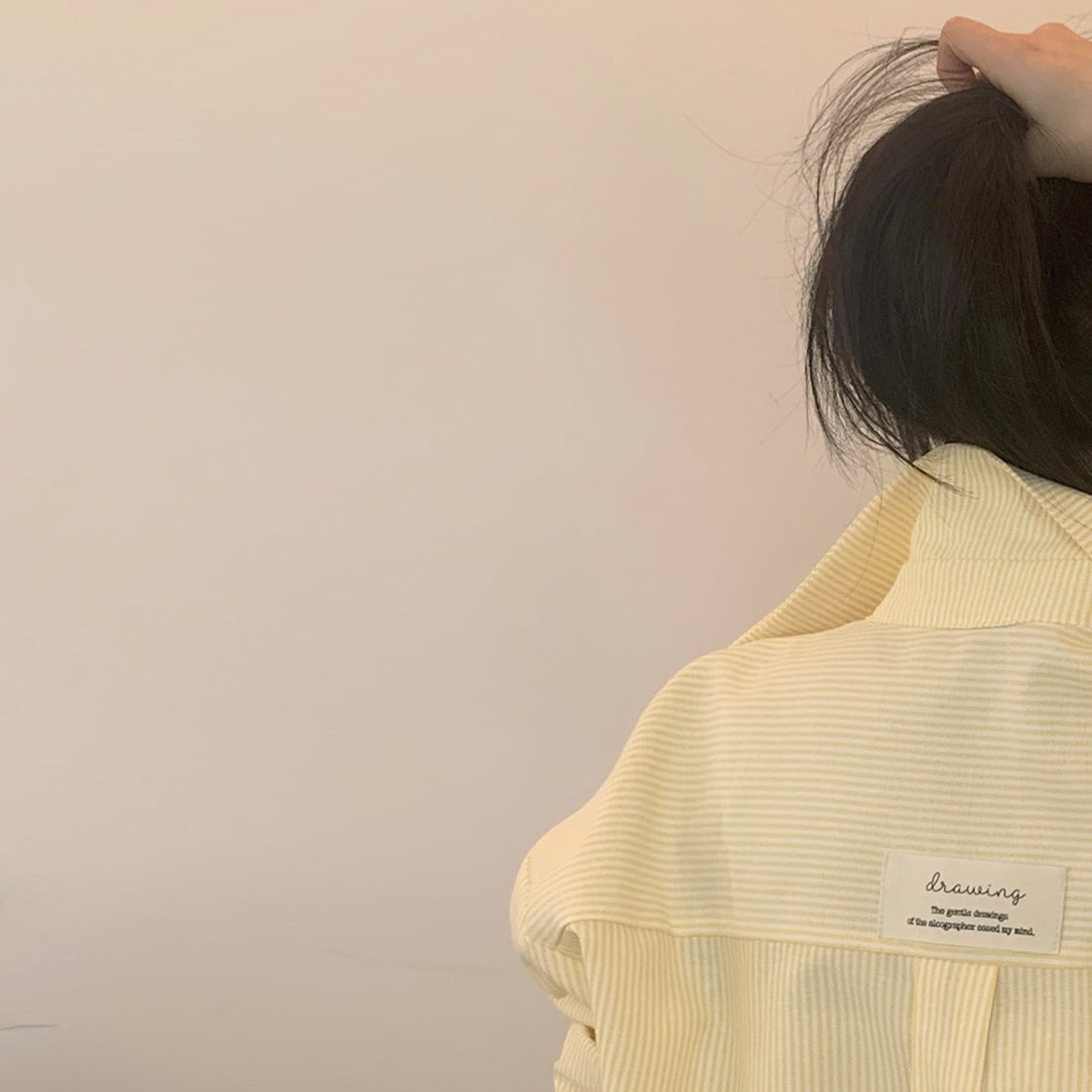 パッチストライプシャツ