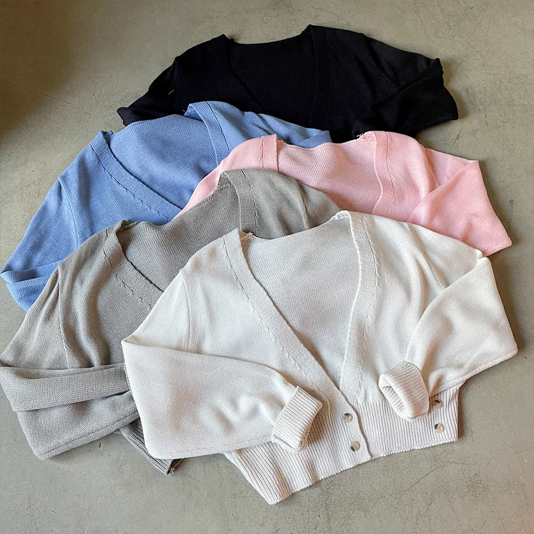 2WAYボタンラップカーディガン