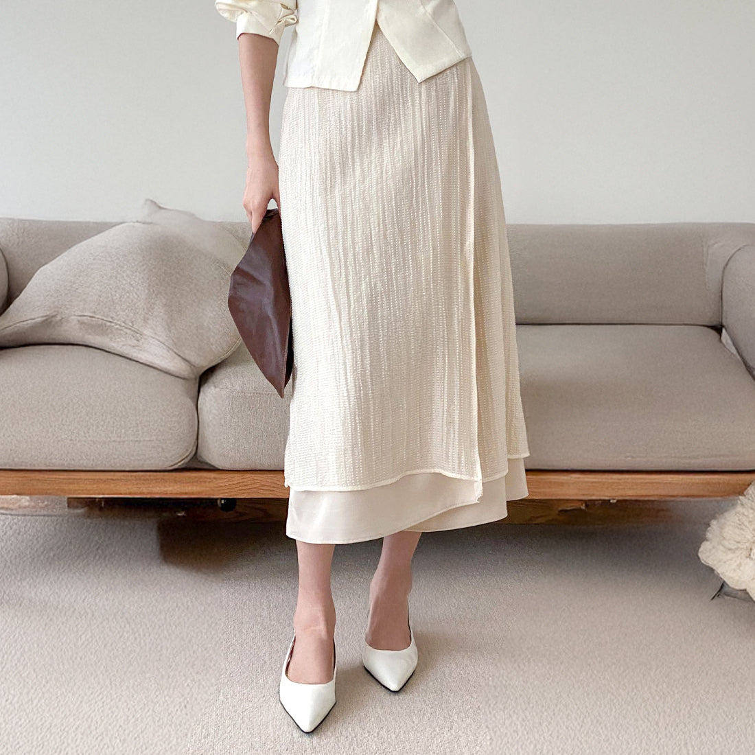 ビスク二重スカート