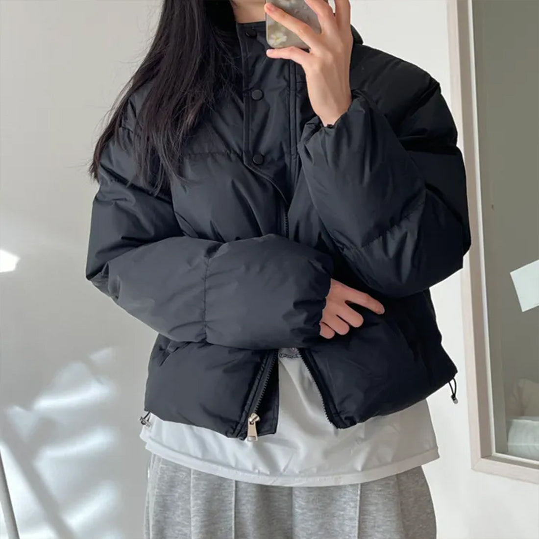 ハイネックダウンジャケット