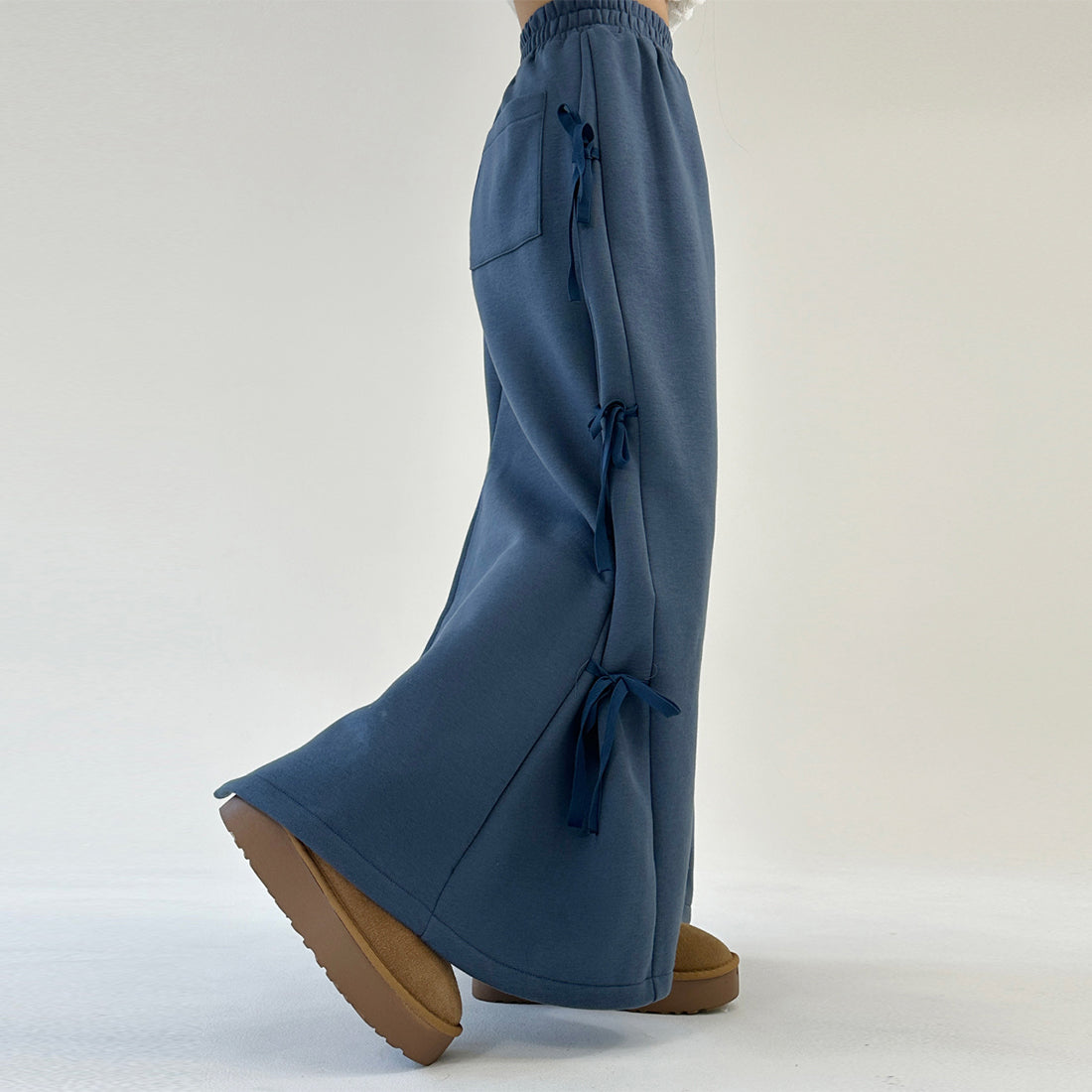 リボン付きロングスカート