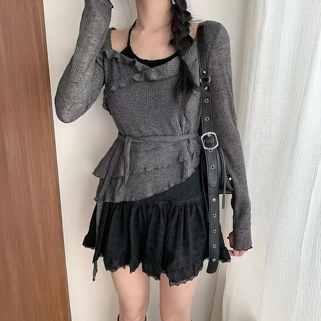 キャミレイヤードTシャツ