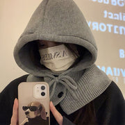 ボタンドロストニットバラクラバ