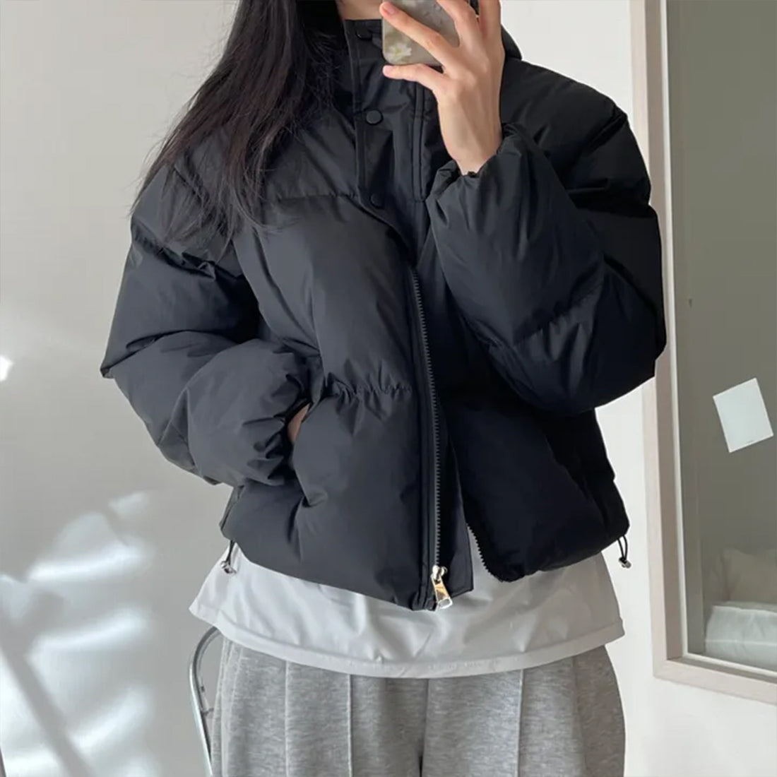 ハイネックダウンジャケット