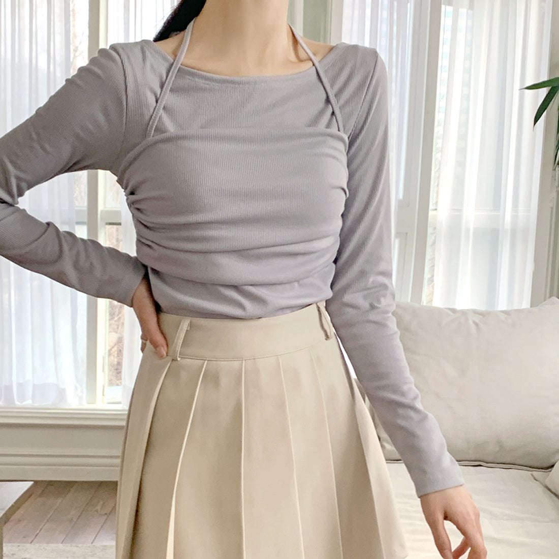 ビスチェレイヤードTシャツ