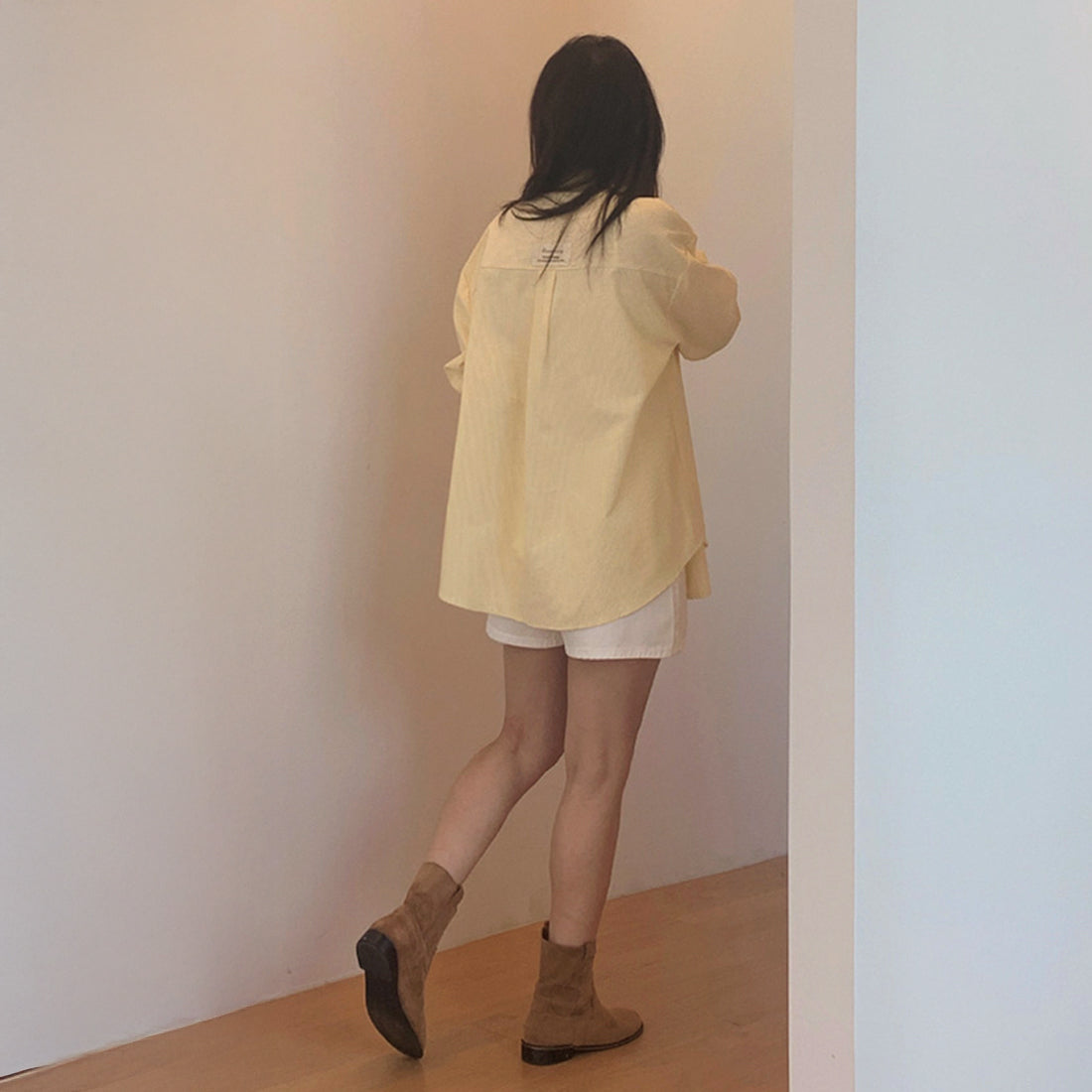 パッチストライプシャツ