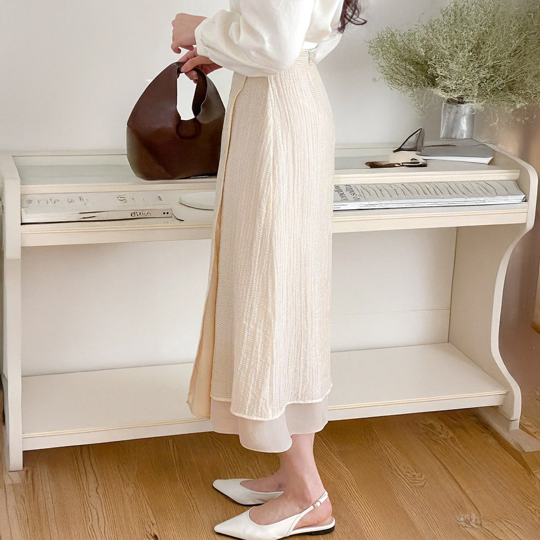 ビスク二重スカート