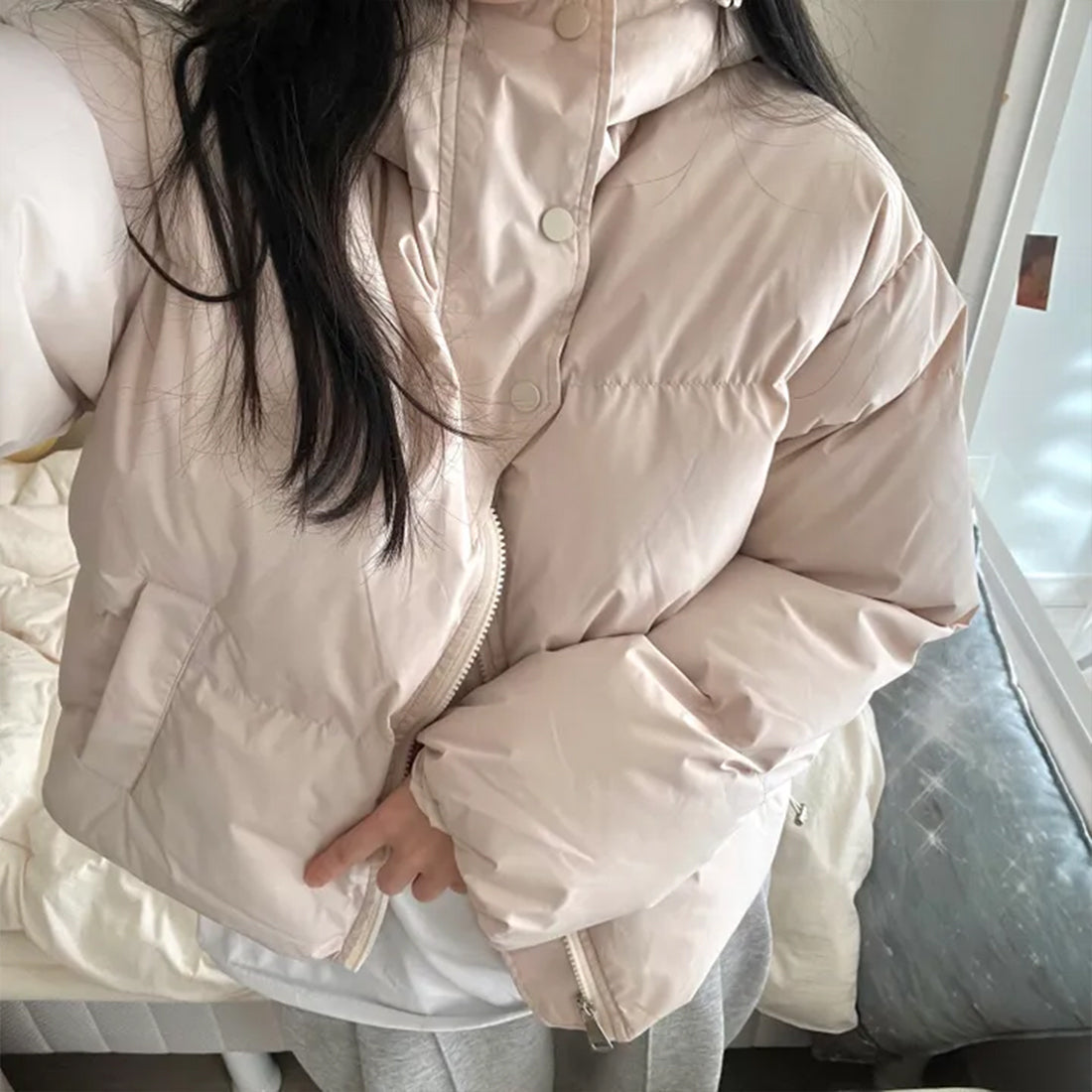 ハイネックダウンジャケット