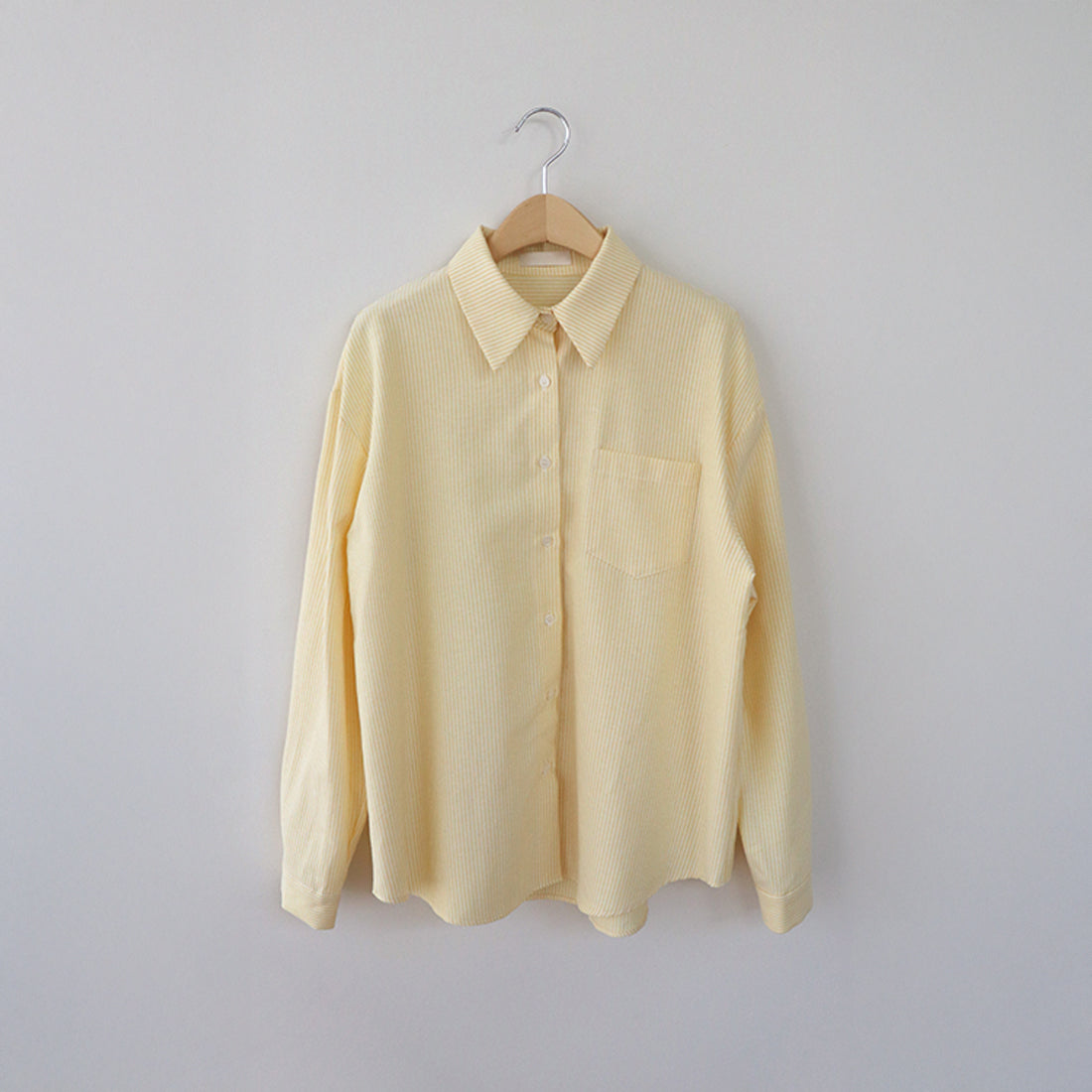 パッチストライプシャツ