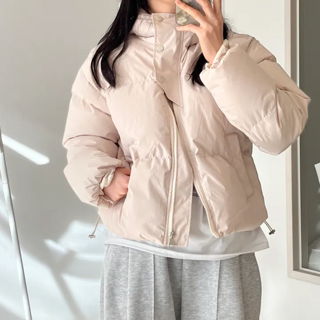 ハイネックダウンジャケット