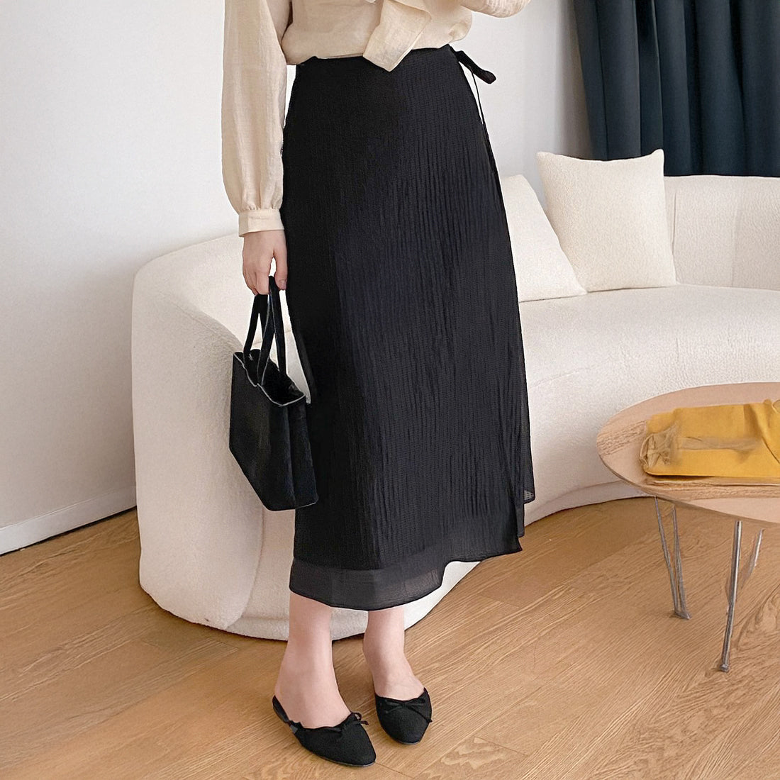 ビスク二重スカート