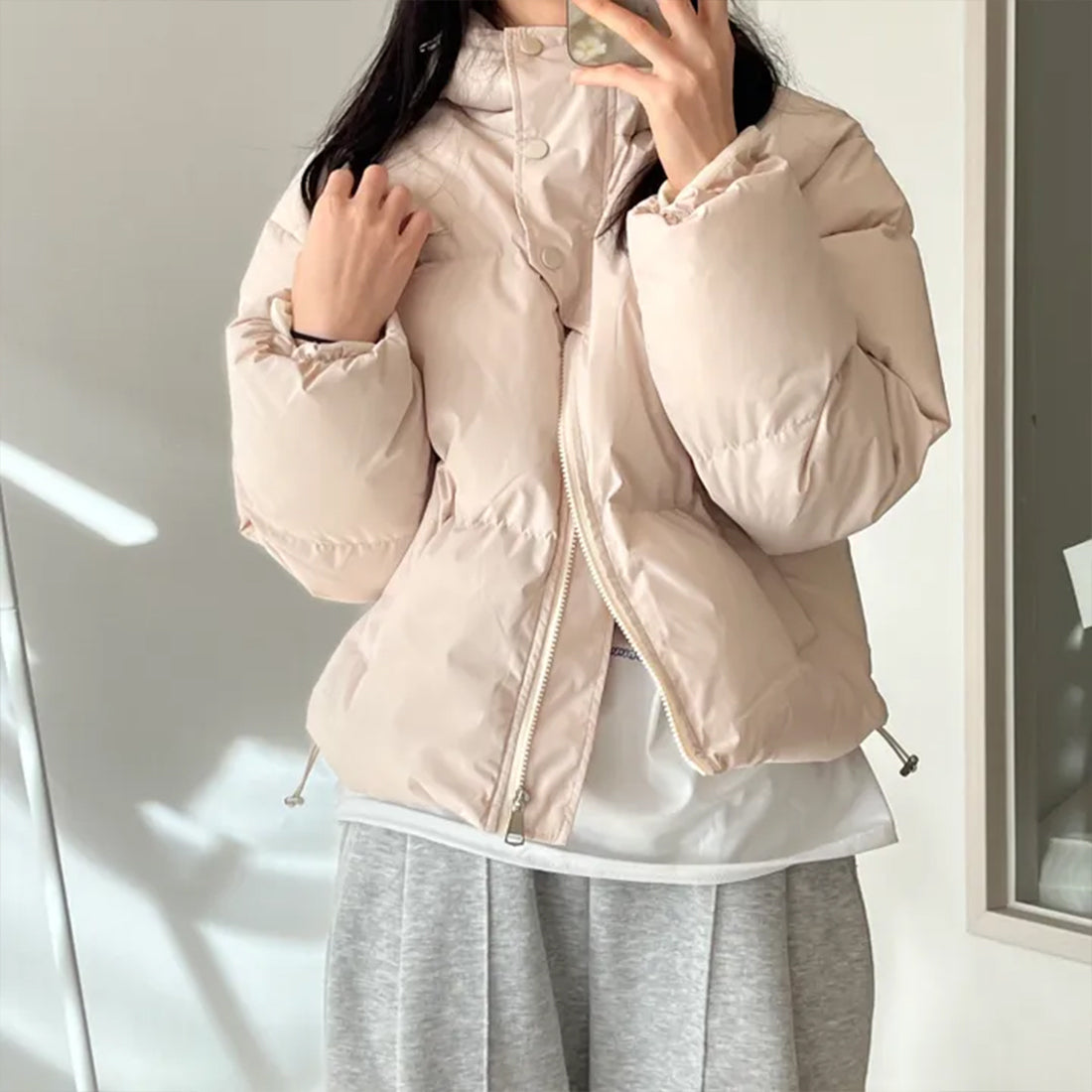 ハイネックダウンジャケット