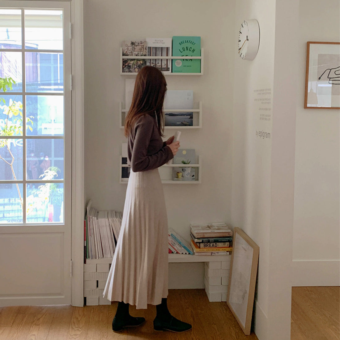 ニットプリーツスカート