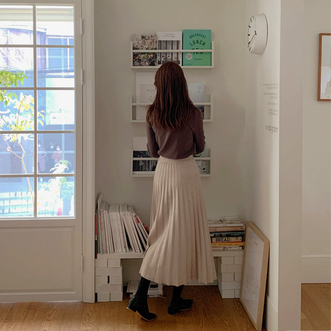 ニットプリーツスカート