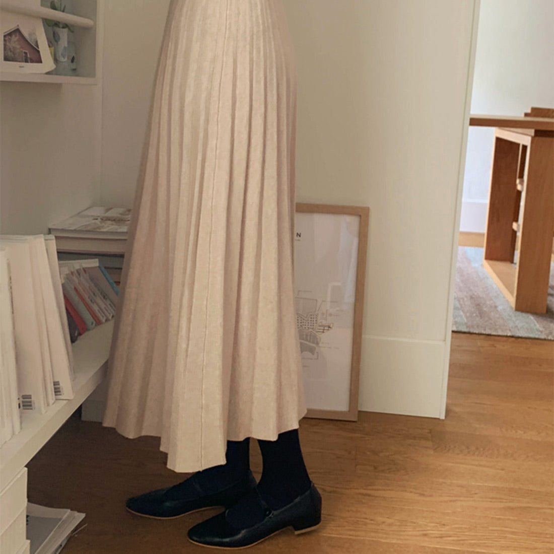 ニットプリーツスカート