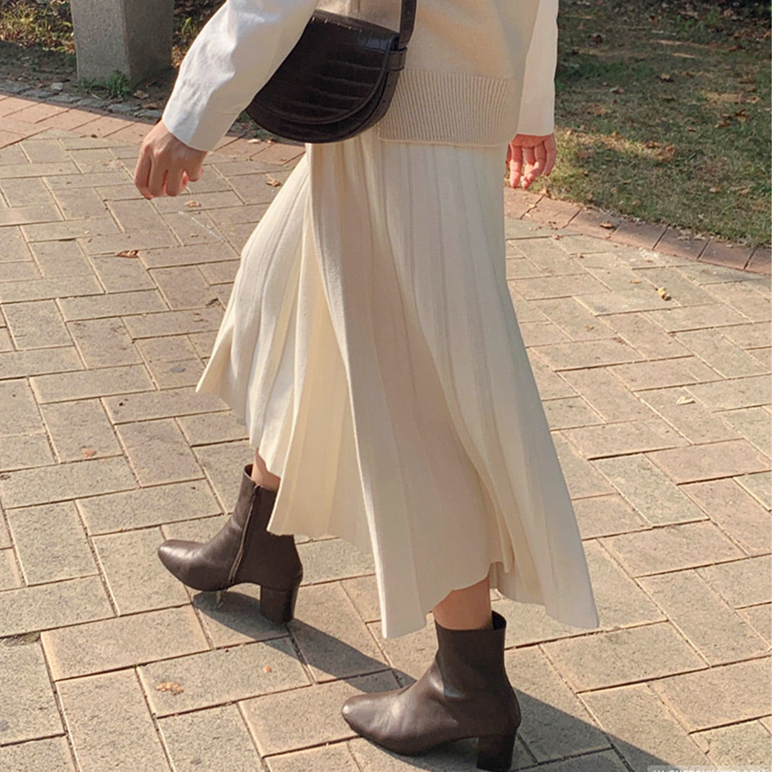 ニットプリーツスカート