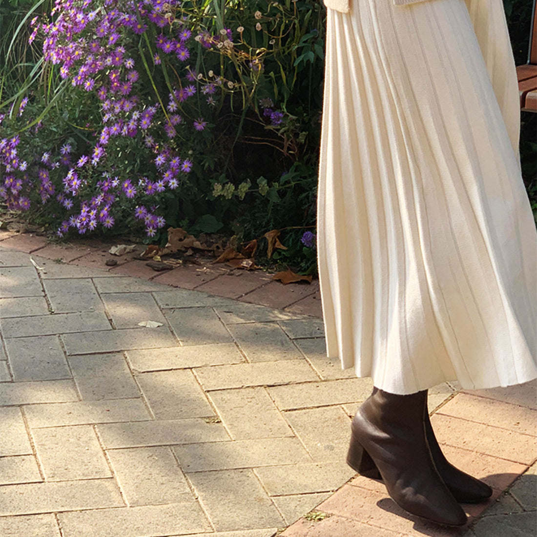 ニットプリーツスカート