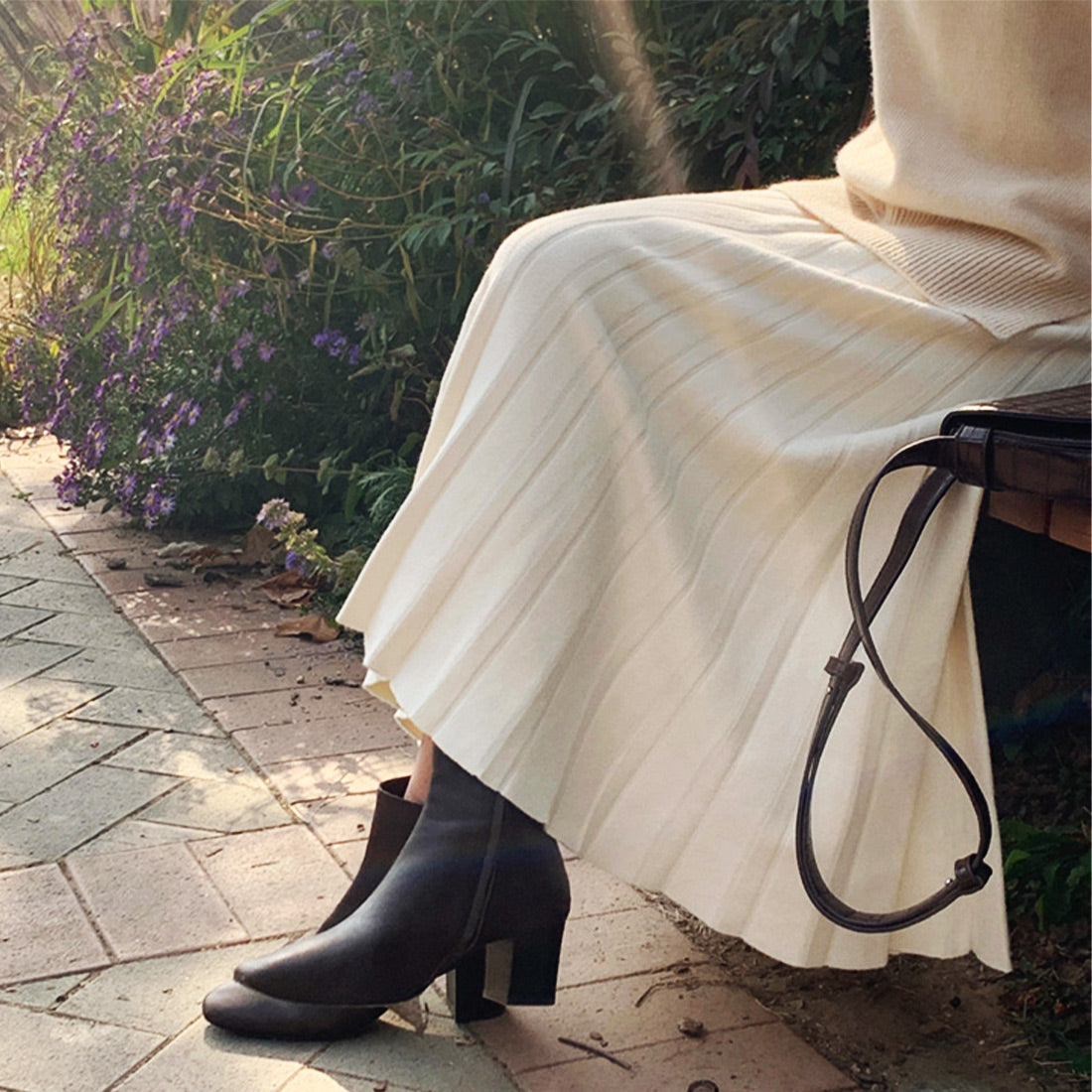 ニットプリーツスカート