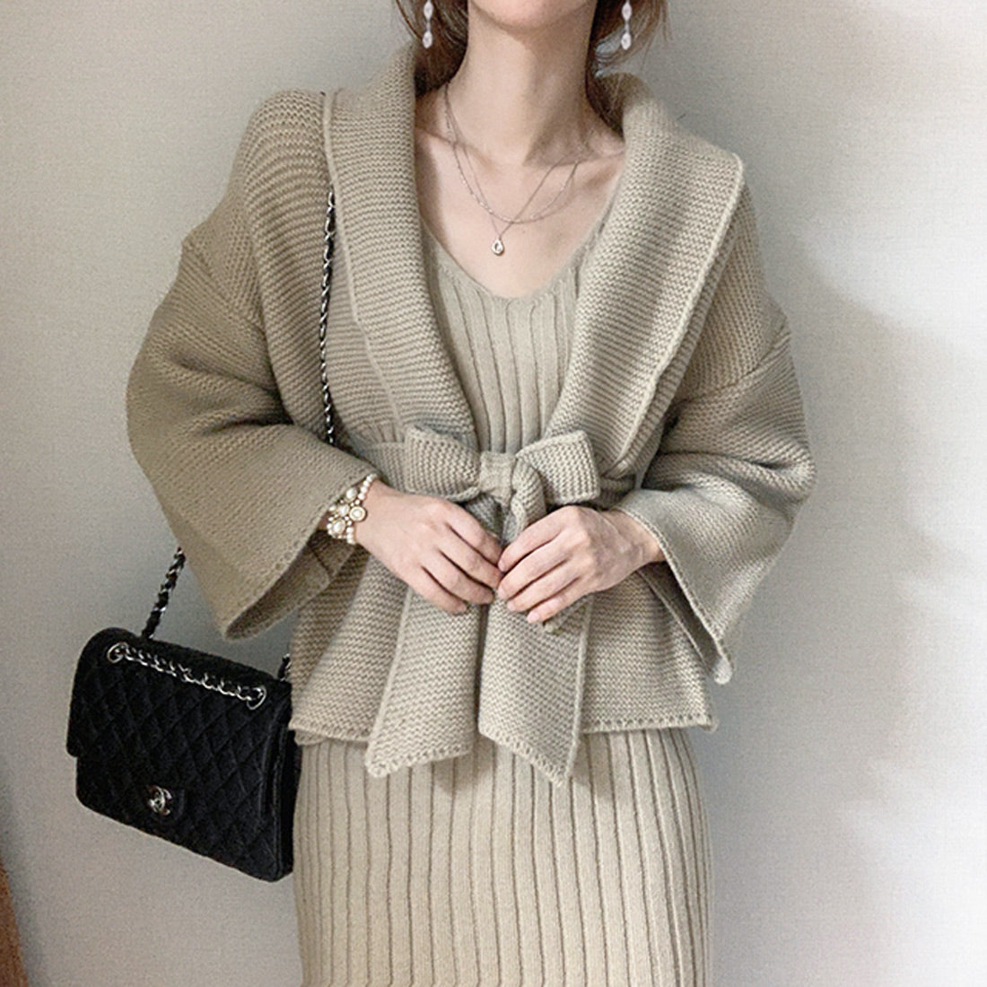 K*様 andequal ニットガーデ スウェットワンピ セット andequal ニットガーデ スウェットワンピ セット